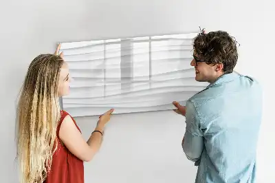 Magnetic marker board with wave texture
