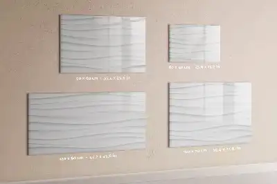 Magnetic marker board with wave texture