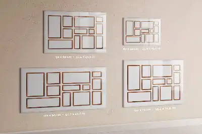 Magnetic marker board with wooden frame
