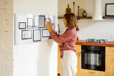 Magnetic marker board with black frame