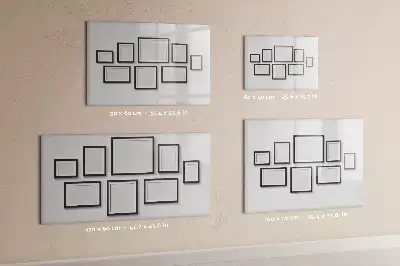 Magnetic marker board with black frame