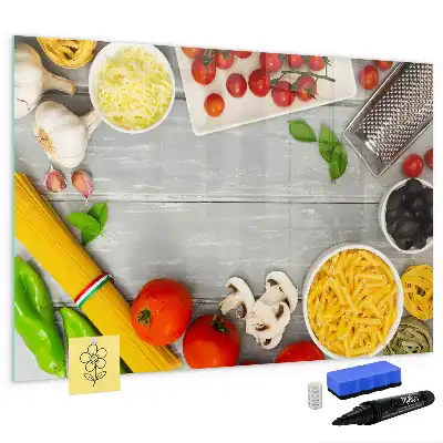 Magnetic glass dry erase board ingredients
