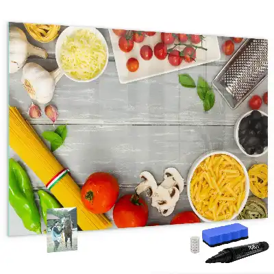 Magnetic glass dry erase board ingredients