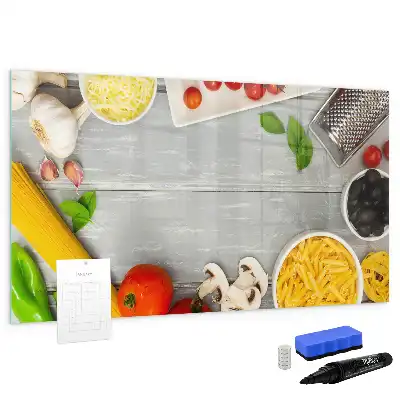 Magnetic glass dry erase board ingredients
