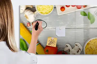 Magnetic glass dry erase board ingredients