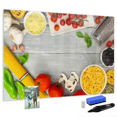 Magnetic glass dry erase board ingredients