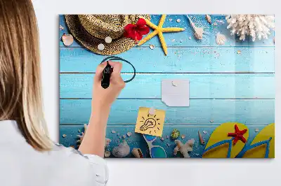 Magnetic marker board beach accessories theme