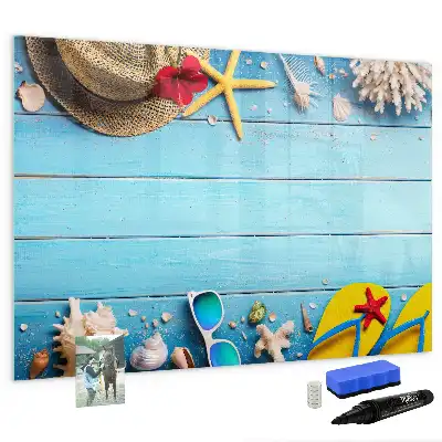 Magnetic marker board beach accessories theme