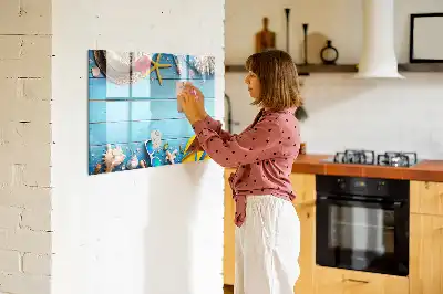 Magnetic marker board beach accessories theme