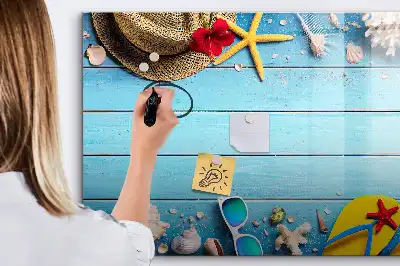 Magnetic marker board beach accessories theme