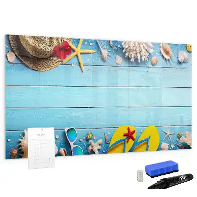 Magnetic marker board beach accessories theme