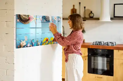Magnetic marker board beach accessories theme