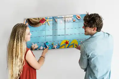 Magnetic marker board beach accessories theme