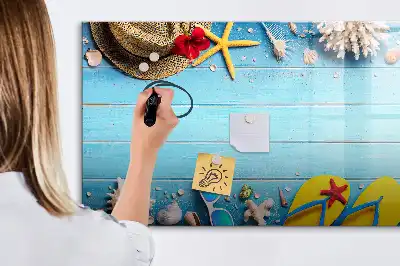 Magnetic marker board beach accessories theme