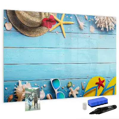 Magnetic marker board beach accessories theme
