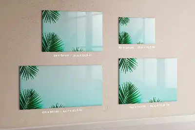 Magnetic marker board palm leaves pattern
