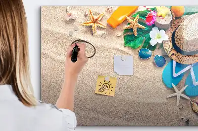Magnetic glass dry erase board summer accessories