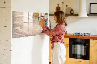 Magnetic glass dry erase board summer accessories