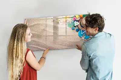 Magnetic glass dry erase board summer accessories