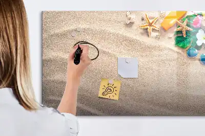 Magnetic glass dry erase board summer accessories