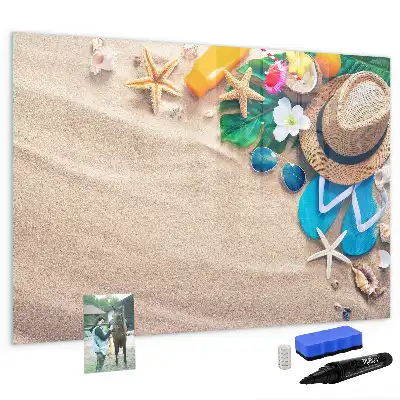 Magnetic glass dry erase board summer accessories