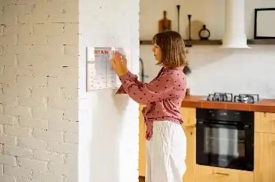 Weekly meal planner magnetic marker board