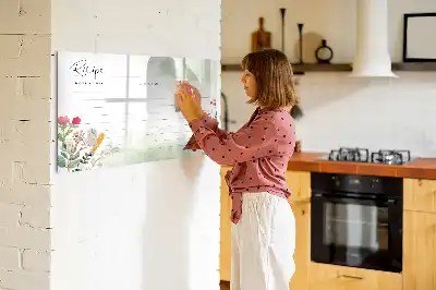 Magnetic marker board recipe spot