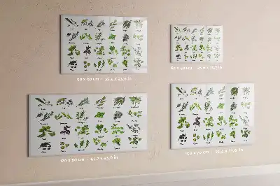 Magnetic marker board tree species theme