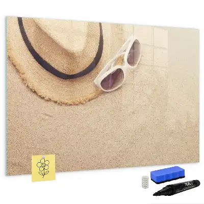 Magnetic glass dry erase board summer accessories