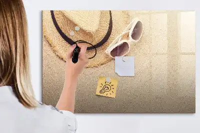 Magnetic glass dry erase board summer accessories
