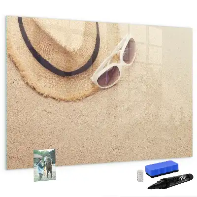 Magnetic glass dry erase board summer accessories