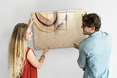 Magnetic glass dry erase board summer accessories