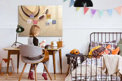Magnetic glass dry erase board summer accessories