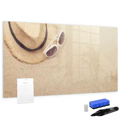 Magnetic glass dry erase board summer accessories