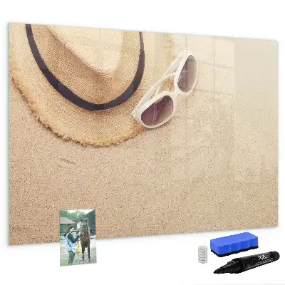 Magnetic glass dry erase board summer accessories