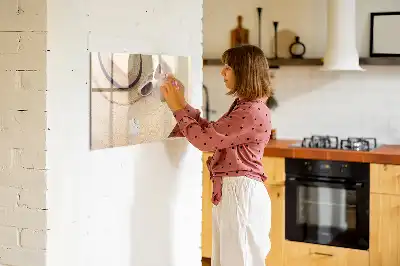 Magnetic glass dry erase board summer accessories