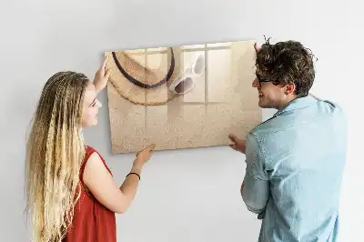 Magnetic glass dry erase board summer accessories