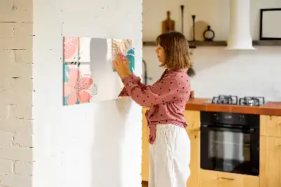 Magnetic marker board hawaiian plants design