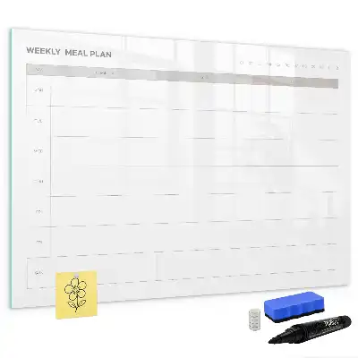 Magnetic marker board simple menu