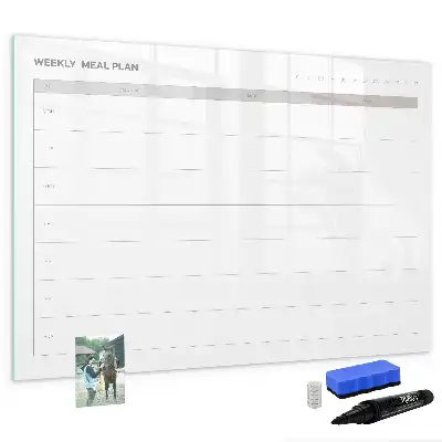 Magnetic marker board simple menu