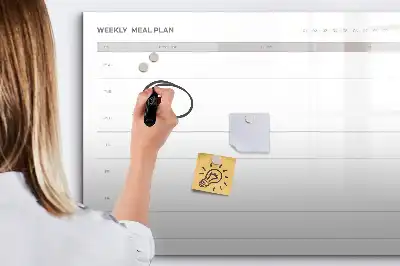 Magnetic marker board simple menu
