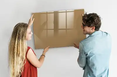 Magnetic marker board in dark beige