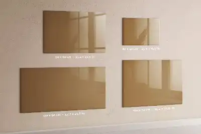 Magnetic marker board in dark beige