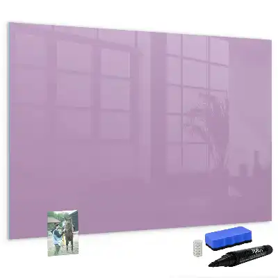 Magnetic glass dry erase board Lilas model