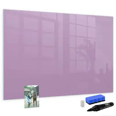 Magnetic glass dry erase board Lilas model