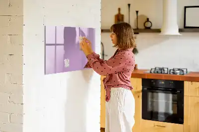 Magnetic glass dry erase board Lilas model