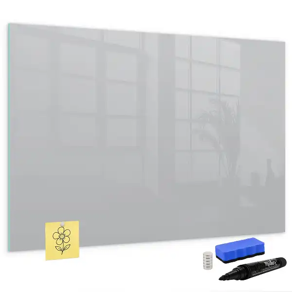 Magnetic marker board light grey