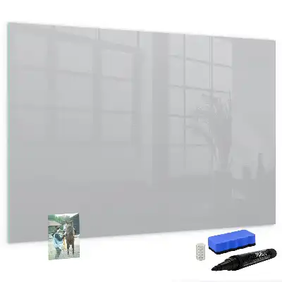 Magnetic marker board light grey