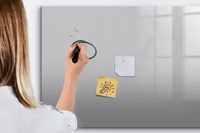 Magnetic marker board light grey