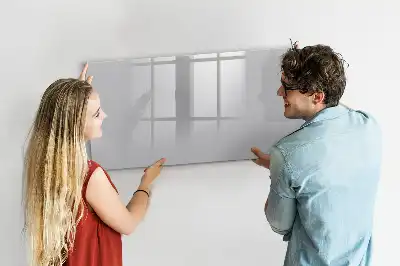 Magnetic marker board light grey